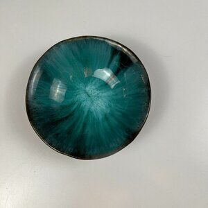 Blue drip glaze small dish bowl oven proof made in Canada
